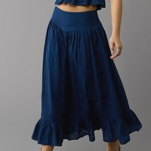 American Eagle Outfitters Deep Blue A-Line Skirt
